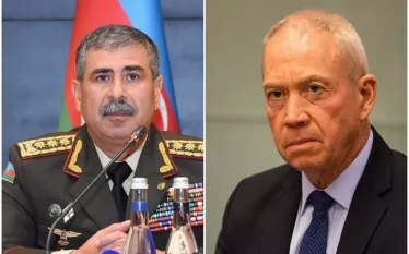 Զաքիր Հասանովի և Իսրայելի պաշտպանության նախարար Յոավ Գալանտի միջև։