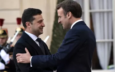 Ֆրանսիայի նախագահ Էմանուել Մակրոնն աջակցել է Ուկրաինայի նախագահ Վլադիմիր Զելենսկուն: