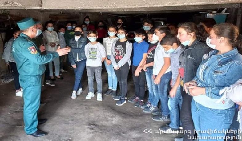 «Օդային տագնապի» դեպքում բնակչության պաշտպանության վարվելակերպի կանոնները․ ուսումնավարժանք՝ Այգեկում
