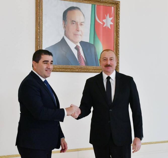 Իլհամ Ալիևն այսօր ընդունել է Վրաստանի խորհրդարանի նախագահի գլխավորած պատվիրակությանը