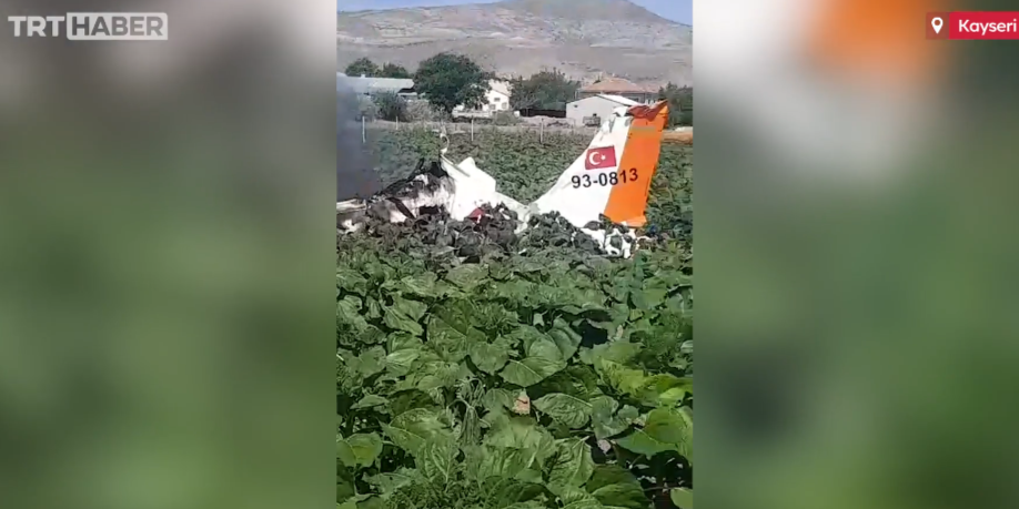 Kayseri'de eğitim uçağı düştü: 2 şehit