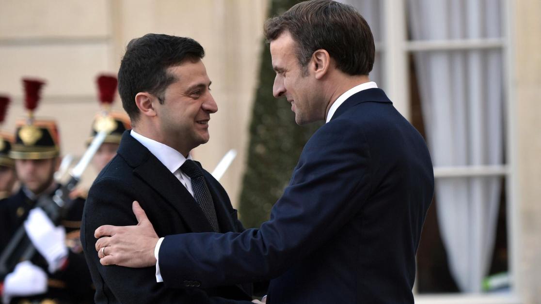 Ֆրանսիայի նախագահ Էմանուել Մակրոնն աջակցել է Ուկրաինայի նախագահ Վլադիմիր Զելենսկուն: