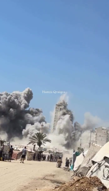 Իսրայելը սկսել է հարվածել Գազա քաղաքի բնակելի շենքերին, որոնցից մեկն ամբողջությամբ ավերվել է, «ՌԻԱ Նովոստի»-ին հայտնել է տեղական քաղաքացիական պաշտպանության խոսնակ Մահմուդ Բասալը:  Ավելի վաղ հաղորդվել էր, որ առաջիկա օրերին իսրայելական բանակը կետային հարվածներ կհասցնի Գազա քաղաքի այն շենքերին, որոնք ՀԱՄԱՍ-ը վերածել էր «ահաբեկչական ենթակառուցվածքների»։